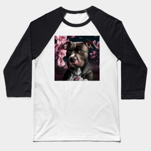 Pit Bull And Cherry Tree Baseball T-Shirt